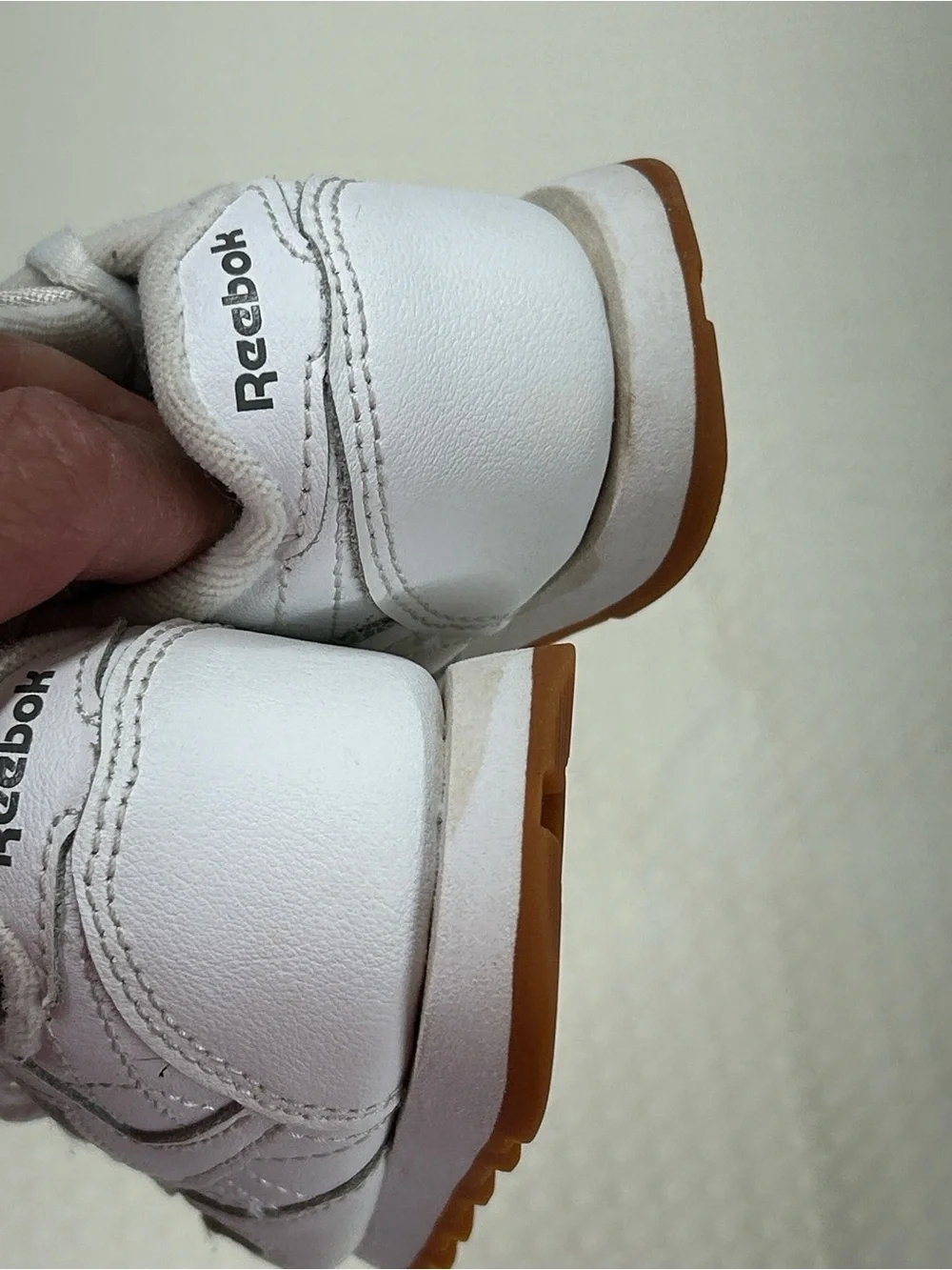 Reebok Classic Kids White Sneaker with Gum Sole